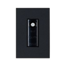 제일ELC CATV 3방 콘센트 다크블랙, 1개