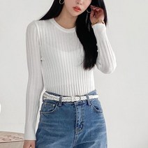 뜨개진 여성용 로웰 라운드 꽈배기 니트