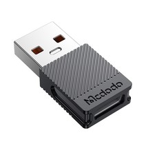 맥도도 5A C타입-USB-A 2.0 OTG 젠더, 블랙, 1개