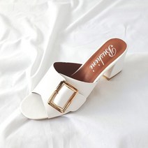 유컬리 여성용 TG버클 뮬 슬리퍼