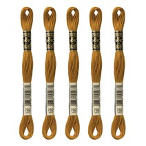 브랜드얀 DMC 25번 면사 자수실 5p, 782번, 8m