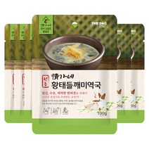 더독 강아지 정가네 황태 들깨 미역국 파우치, 황태 + 미역 혼합맛, 5개