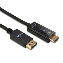 케이엘컴 Ver 1.2 DP to HDMI 케이블 단방향, 1개, 1.8m