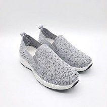 구두모모 큐빅 경량 니트 슬립온 3.5cm