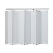 홀딩도어 자바라 편개 100 x 180 cm + 레일 + 손잡이 + 목재피스, 화이트