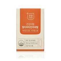 건강더함 멀티비타민 미네랄 42g, 1개, 60정