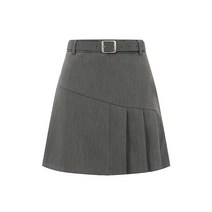 비엔엑스 A라인 주름 미니 스커트