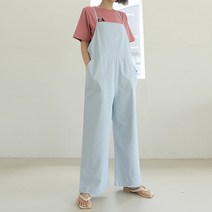 빼빼 여성용 리얼 패치포켓 와이드 점프수트