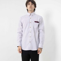 골드퍼센트 남성용 포켓포인트 체크 캐주얼 셔츠 GP/2021FW/DF/018