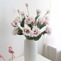 리시안셔스 조화 70cm x 3p, 핑크투톤