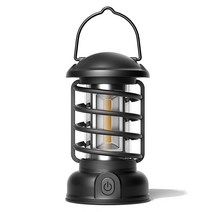 위즈앤위즈 초경량 클래식 캠핑 LED 랜턴, 다크블랙, 1개