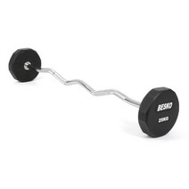 아리프 12각 우레탄 고정바벨 컬바 25kg, 1개, 블랙