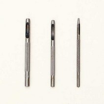 코하스아이디 가죽공예 금속 구멍펀치 1.5mm + 3.0mm + 4.0mm, 1세트