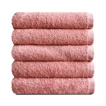 타월리스트 데일리 코마사 호텔수건 130g 20수 코마사, 피치핑크, 5개