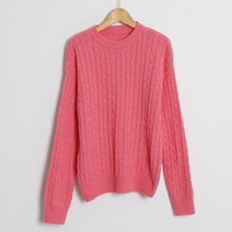 여성용 케이블 피셔 니트