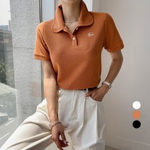 세컨그라운드 여성용 PK 반팔 카라 티셔츠