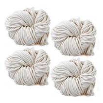 미소털실 뉴트럴 마크라메 실 90합 4mm x 4p, 무지, 90m