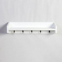 우드 모던 인테리어 다용도걸이 겸 벽선반, 화이트