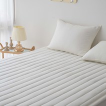 레시앙뜨 클린 60수 코튼 고정 밴딩 침대 패드, 02 아이보리