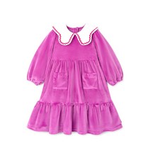 오즈키즈 여아용 퍼플멜리사 벨로아 원피스