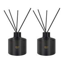 에어아트 에어테리어 아로마 디퓨저 200ml x 2p + 리드스틱 10p 세트, 라임바질 앤 만다린
