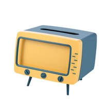 마크툴 TV모양 티슈 박스, 블루, 1개
