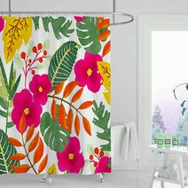마켓A 그레이스풀 플라워 샤워커튼 TYPE7 180 x 200 cm, 1개