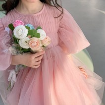 여아용 셔링 샤샤 원피스 CCW1GOP09