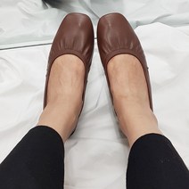파이 여성용 주름 밴딩 플랫슈즈 2.5cm K002