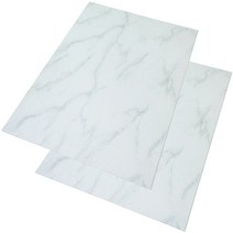 휴팡 PVC 사각형 스노우마블 강아지매트 2p, 마블+화이트