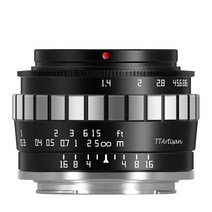 TTArtisan 23mm F1.4 후지필름 X 마운트 렌즈 블랙실버