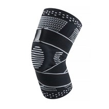 마켓에이 테이핑 실리콘 스프링 무릎보호대 블랙, 1개