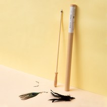 코펫 고양이 자이언트 우드형 낚시대 2.4m, 혼합색상, 1개