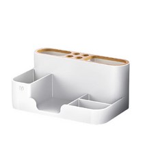 더리빙 사무실 데스크정리 펜꽂이함, 1개, 화이트