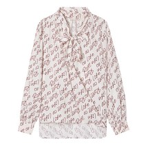 씨 21FW 레터 사선 블루종 블라우스 SDBAI2419