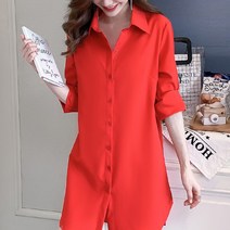 블랙101 여성용 그레슬린 루즈핏 남방 CH-2318047