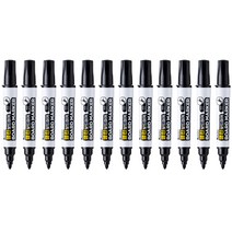 라인플러스 클린 보드마카 12p, 검정, 1개