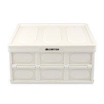 카템 접이식 트렁크 캠핑 폴딩박스 정리함 + 기본 상판 세트, 크림베이지(바디), 크림베이지(상판)