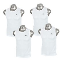 남성용 쿨론 라운드 민소매 티셔츠 4p