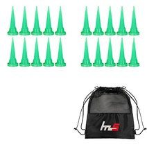 나야스타일 HDPE 골프 숏 티 GFYP-163-2 10p + HDPE 골프 숏 티 163-2PU 10p + 파우치 세트, 그린(GFYP-163-2), 그린(163-2PU)