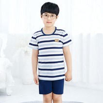 키즈라인 아동용 ST썸머 5부 여름용 반팔 실내복 상하세트
