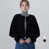 어썸어라운드 여성용 기모 후리스 벌룬 가디건