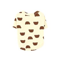 도그아이 강아지 베어베어 티셔츠, 아이보리