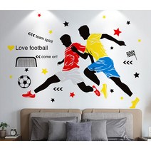거실 안방 벽 스티커, 축구