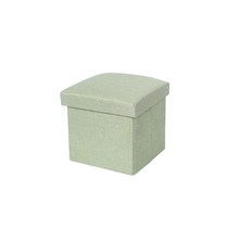 마켓A 접이식 수납 의자 보관함 M, 민트, 1개