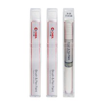 제일 현대 순정형 컬러 붓펜 페인트 + 투명 붓펜 페인트, 1세트, PW6 화이트크리스탈(334), 펄색, 투명