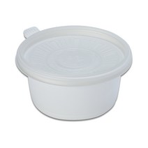 생활엔 반찬죽용기 125파이 중 350ml 뚜껑 별매, 50개입, 1개