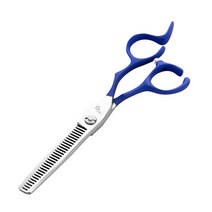 HG-50 미용 커트 틴닝가위, 블루, 1개