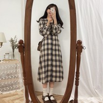 여성용 블랙101 유스프로 남방 롱 원피스 CH-2316748