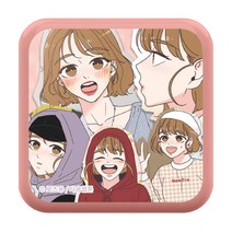 취향저격그녀 미러 톡, 핑크(콜라주 해닮), 1개